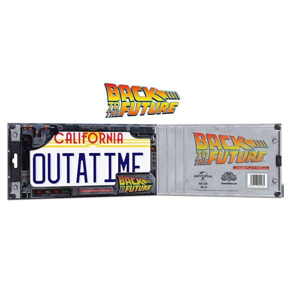 Back To The Future Replica 1/1 ´Outatime´ DeLorean License Plate
