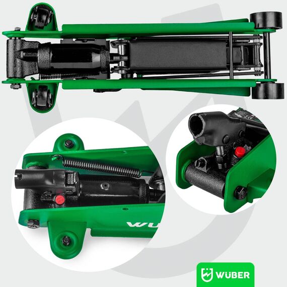 Low-profile car jack 80–375 mm 2.5 t W22002 WUBER