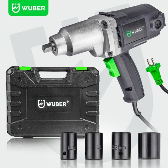 Electric impact wrench 800 Nm 1/2" for wheels in case W33250 WUBER