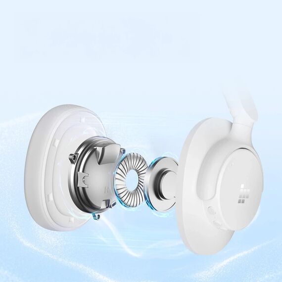 Tronsmart SOUNFII Q20S Hybrid ANC Wireless Headphones with Active Noise Cancelling - White - OUTLET