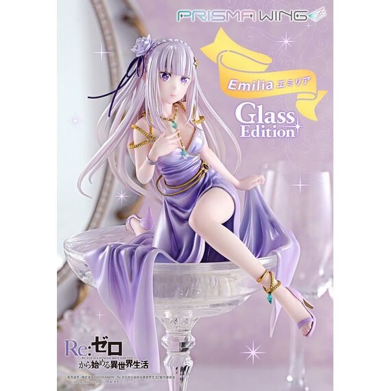 Re:Zero Prisma Wing Statue 1/7 Emilia Glass Edition 29 cm