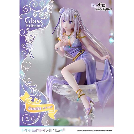 Re:Zero Prisma Wing Statue 1/7 Emilia Glass Edition 29 cm