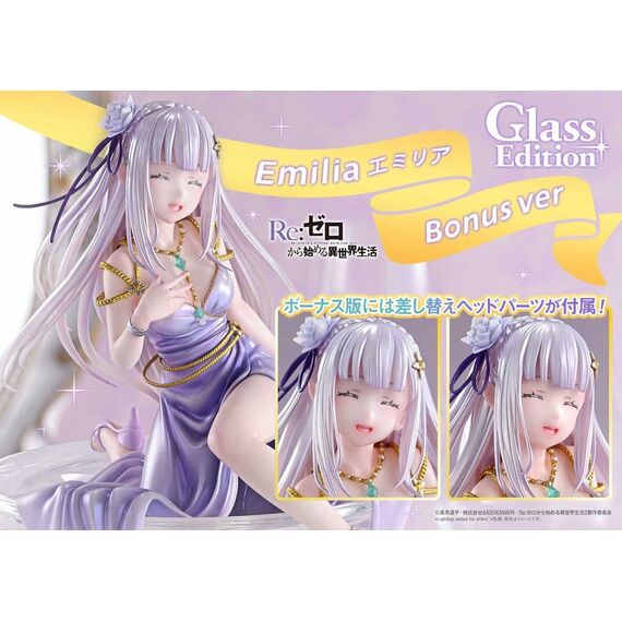 Re:Zero Prisma Wing Statue 1/7 Emilia Glass Edition Bonus Version 29 cm