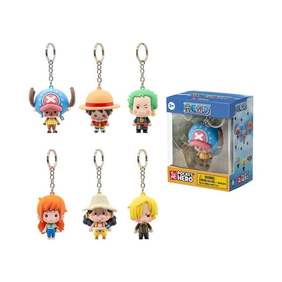 ONE PIECE - Pocket Hero - Assortiment 12 Keychain WINDOW BOX 5.5cm