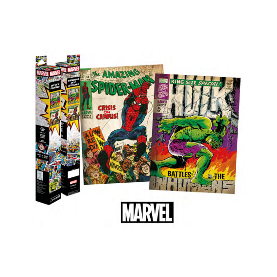 MARVEL - Spider-Man & Hulk - 2 Posters 52 x 38cm Set
