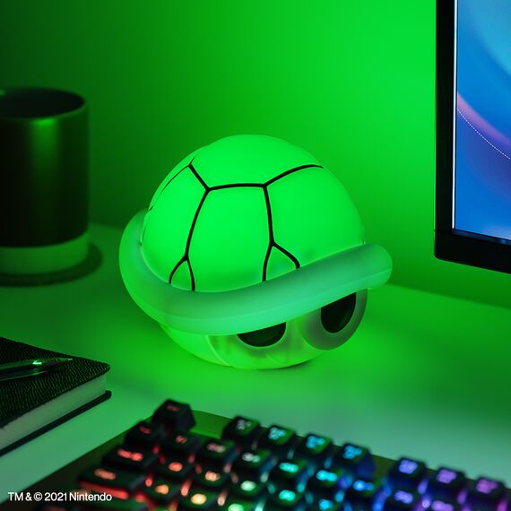 SUPER MARIO - Green Shell - Décorative Light with Sound 15cm