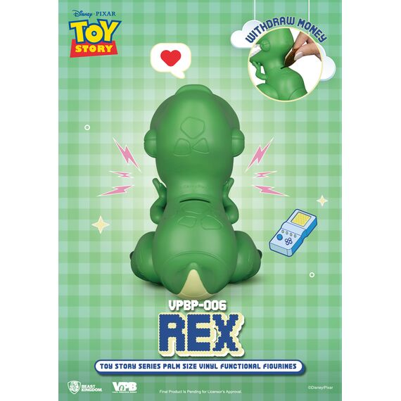 TOY STORY - Rex - Bank Vinyl Figure 12.1cm