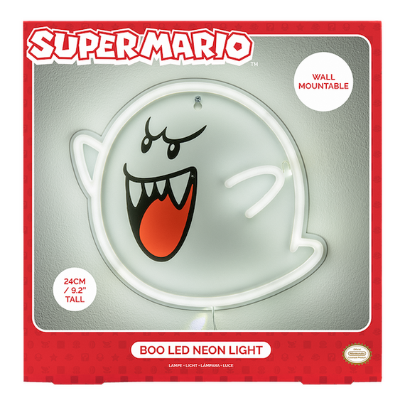 SUPER MARIO - Boo - Wall Mountable LED Neon Light 25cm