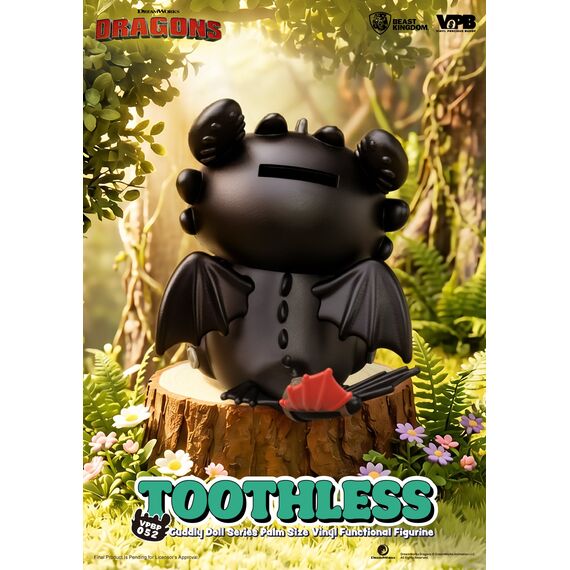 HOW TO TRAIN YOUR DRAGON - Toothless - Bank Vinyl Figure 11.7cm