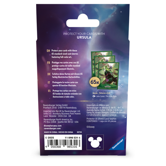 DISNEY - Lorcana - Card Sleeve - Ursula - Chapter 7