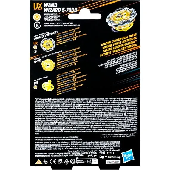 BEYBLADE X - Wand Wizard 5-70DB UX Starter Pack