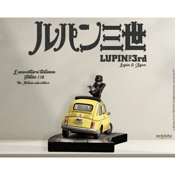 LUPIN THE 3RD THE ITALIAN ADVENTURE - Lupin Jigen - Statue 1/18 14cm
