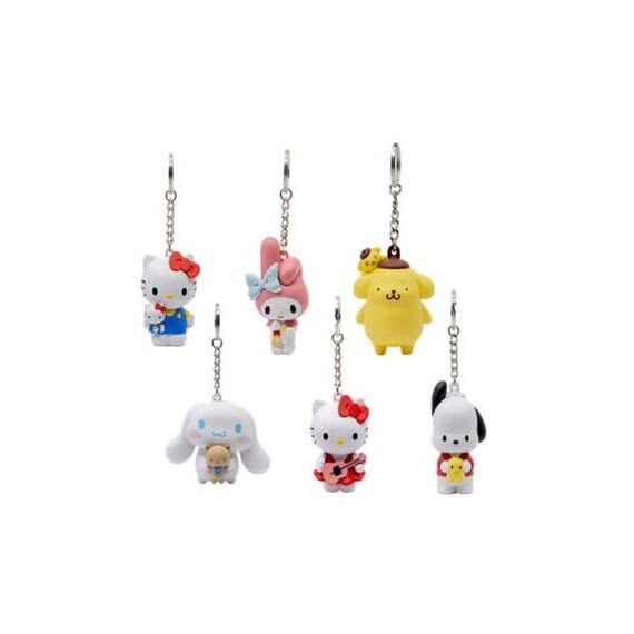 HELLO KITTY - Pocket Hero - Assortiment 12 Keychain WINDOW BOX 6-7cm
