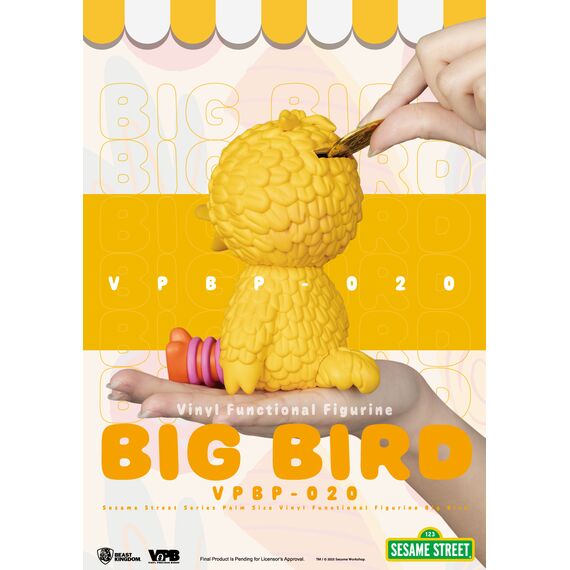 SESAME STREET - Big Bird - Palm Size Bank 12.7cm