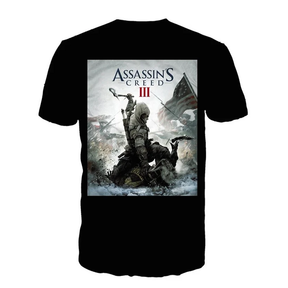 ASSASSIN'S CREED 3 - T-Shirt Black - Game Cover (XL)