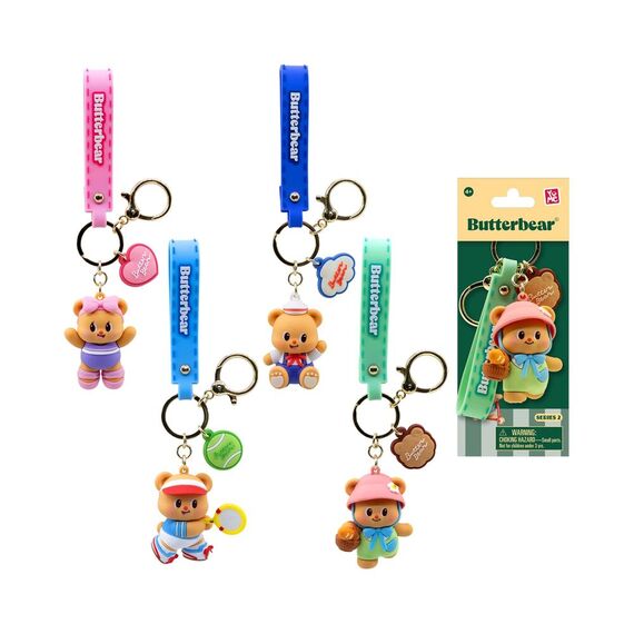 BUTTERBEAR - Everyday Series 2 - Assortiment 12 Porte-Clés 5cm