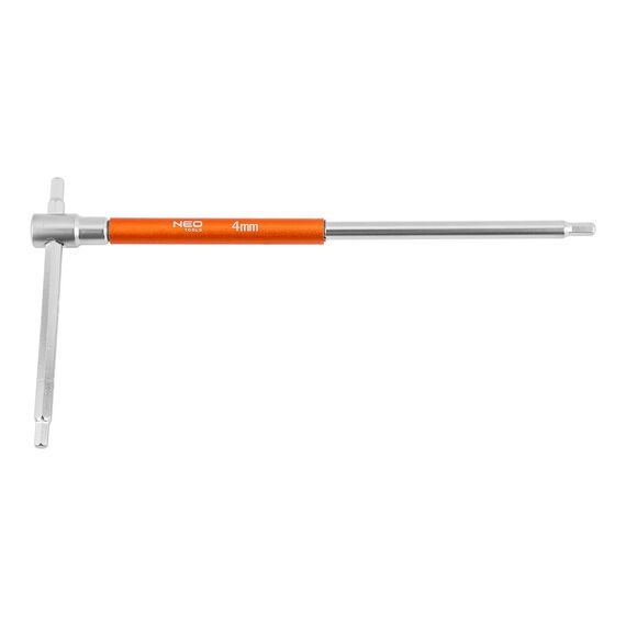 NEO TOOLS T-handle socket drivers 2–10 mm, 10-piece set with stand