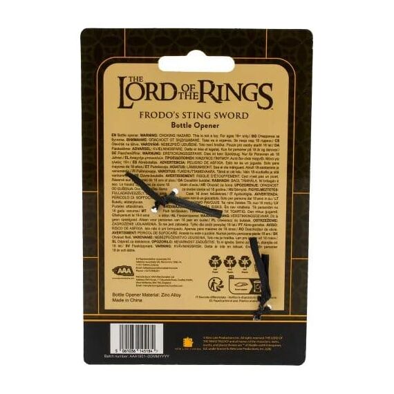 Lord of the Rings Bottle Opener Sting Sword