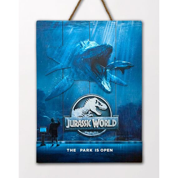 Jurassic World WoodArts 3D Wooden Wall Art Mossasaurus 30 x 40 cm