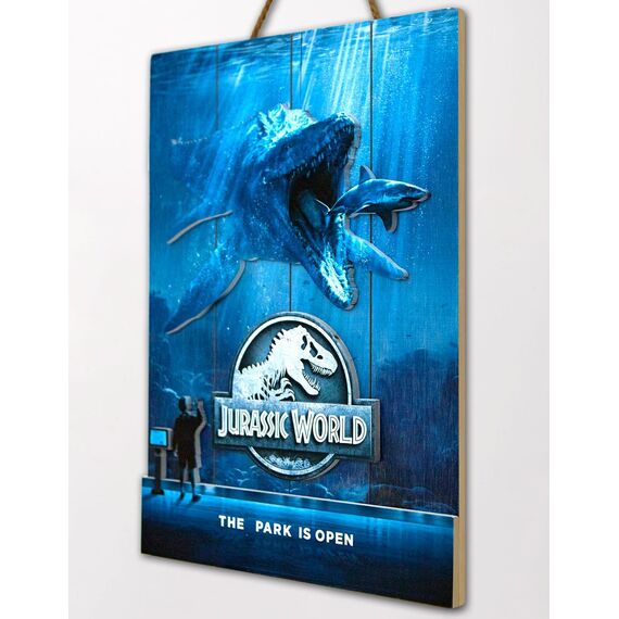 Jurassic World WoodArts 3D Wooden Wall Art Mossasaurus 30 x 40 cm