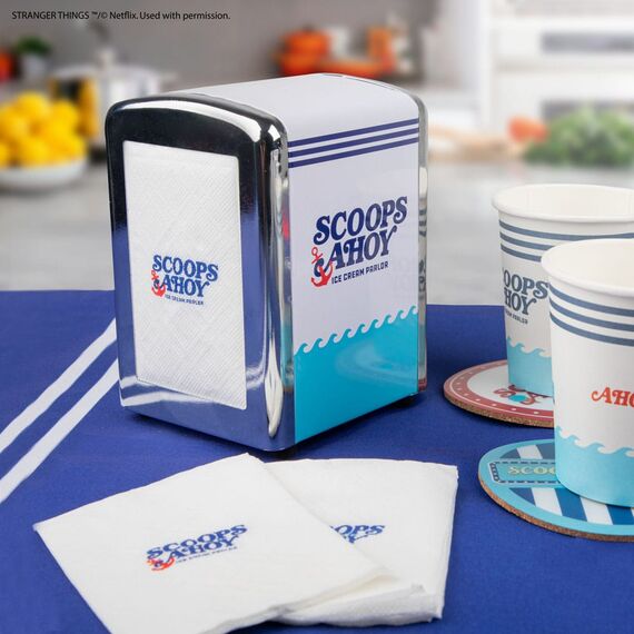 Stranger Things Napkin Dispenser set Scoops Ahoy
