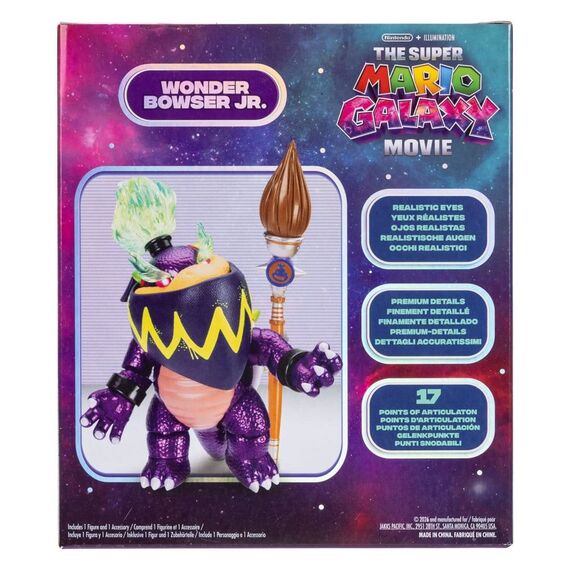 The Super Mario Galaxy Movie Action Figure Wonder Bowser Jr. 13 cm