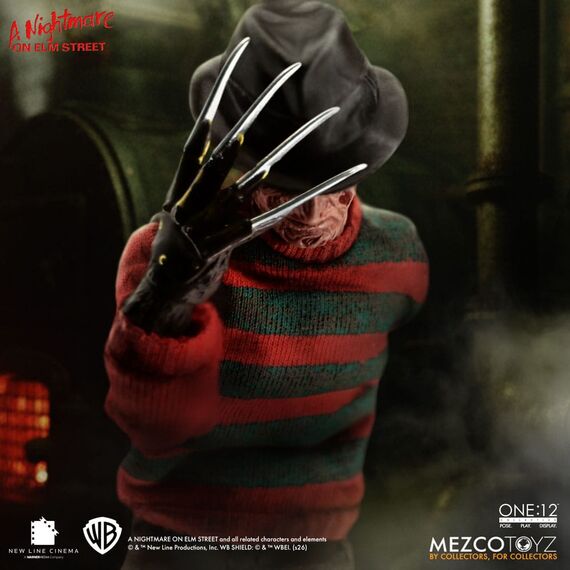 Nightmare On Elm Street Action Figure 1/12 Freddy Krueger 17 cm