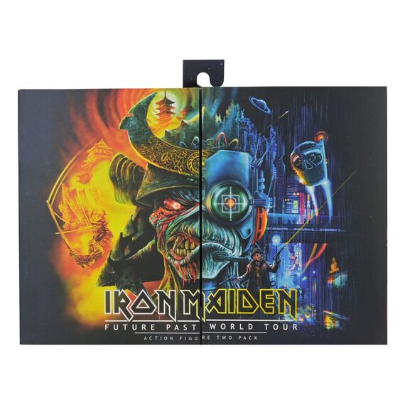 Iron Maiden Future Past World Tour Ultimate Action Figures 2-Pack Senjutsu Eddie and Somewhere in Time Eddie 18 cm