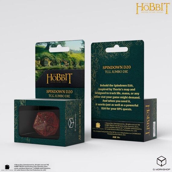 The Hobbit Spindown Jumbo Die Ember TCG D20