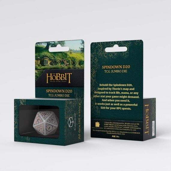 The Hobbit Spindown Jumbo Die Radiant TCG D20