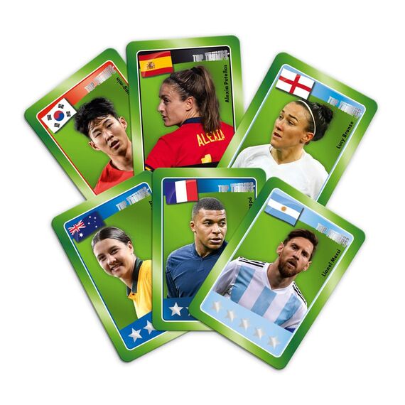 World football stars Top Trumps Match - The Crazy Cube Game Green Version