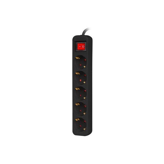 Lanberg PS1-05F-0150-BK power extension 1.5 m 5 AC outlet(s) Indoor Black