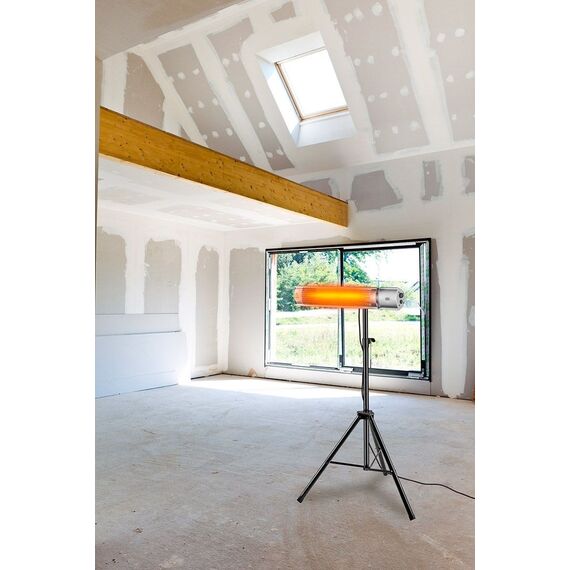 Infrared Heater NEO TOOLS 2000 W, IP55, Golden Halogen Lamp, Remote Control, 2 Heat Settings