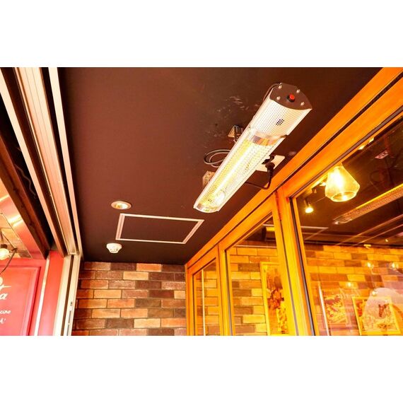 Infrared Heater NEO TOOLS 2000 W, IP55, Golden Halogen Lamp, Remote Control, 2 Heat Settings