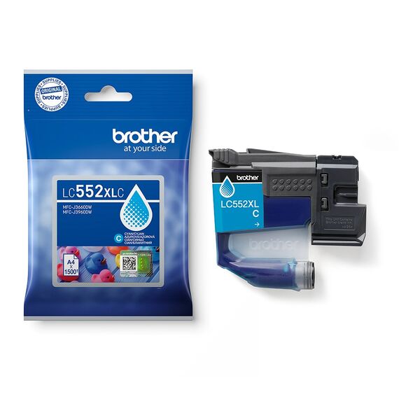 Brother LC552XLC ink cartridge 1 pc(s) Original Cyan