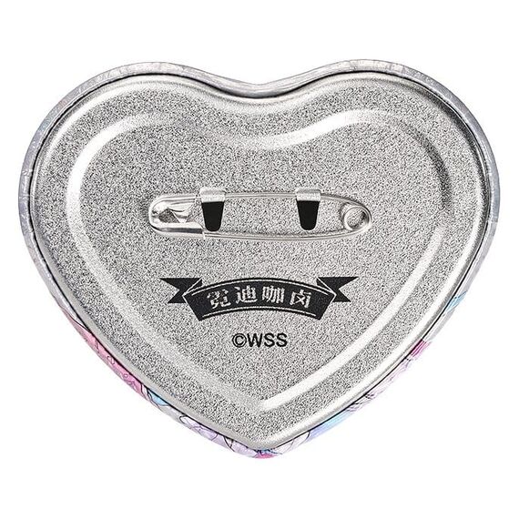 Needy Streamer Overload Needy Streamer Chinese Restaurant Series Heart-Shaped Pinback Button Ame