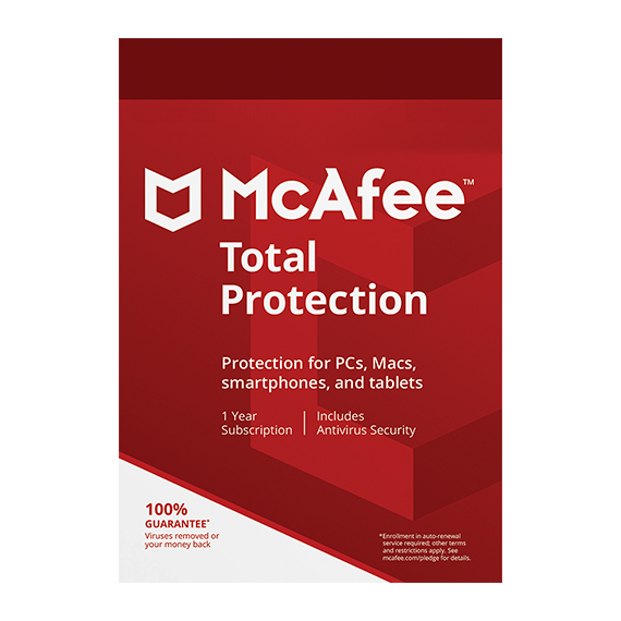 McAfee Total Protection 1 Device, 3 Years, ESD