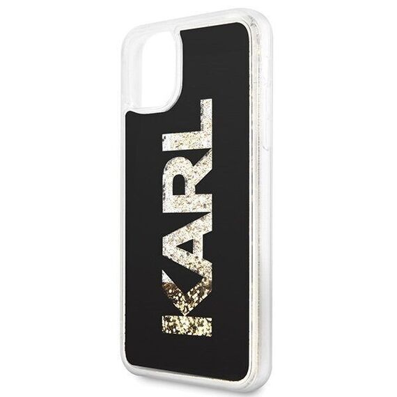Karl Lagerfeld KLHCN65KAGBK Karl logo Glitter for Apple iPhone 11 Pro Max black | Techbox