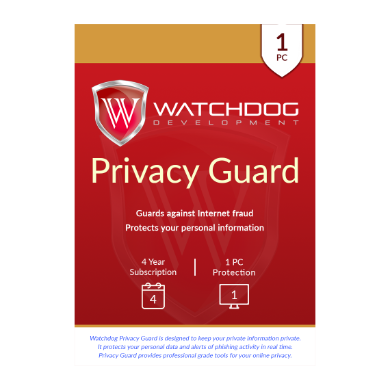 Watchdog Privacy Guard 1 PC, 4 Years, ESD | Techbox