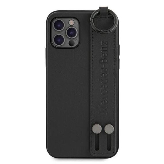 Mercedes MEHCP12LLSSBK iPhone 12 Pro Max 6,7" Black hardcase Strap Line | Techbox