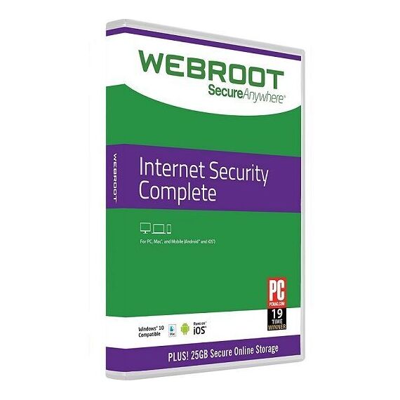 Webroot SecureAnywhere Internet Security Complete (3 Devices, 1 Year), Ηλεκτρονική Άδεια | Techbox