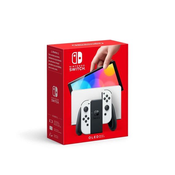 Nintendo Switch Console OLED with Joy-Con Black & White / Nintendo Switch - Nintendo Switch - Nintendo Switch - Consoles - Ni...