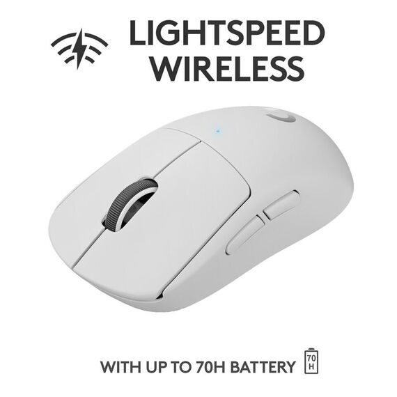 Logitech - PRO X SUPERLIGHT Wireless Gaming Mouse - WHITE / Computers - Mice - Keyboards & Mice - Techbox