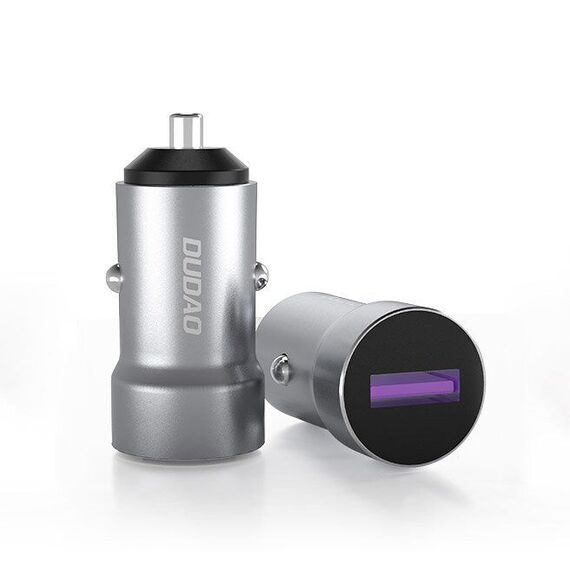 Dudao Fast USB Cigarette Lighter Car Charger 5 A 22.5 W Quick Charge 3.0 VOOC Gray (R4Pro Upgrade gray) | Techbox