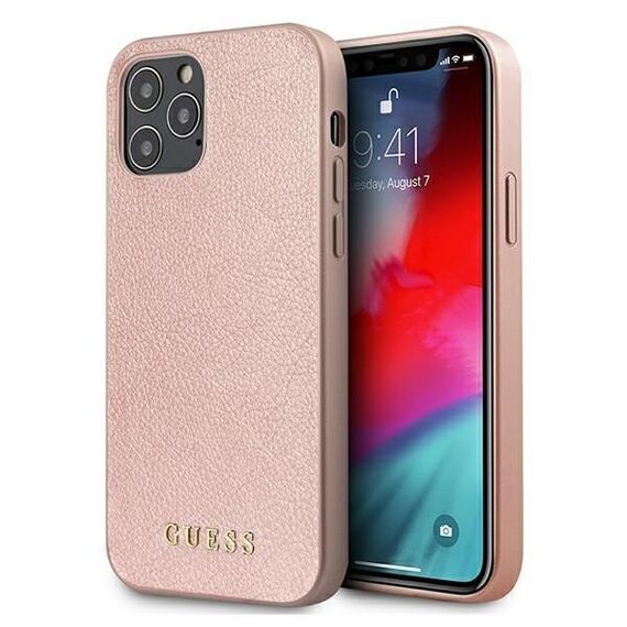 Guess GUHCP12LIGLRG iPhone 12 Pro Max 6,7" rÃ³Å¼owo-zÅ‚oty/rose gold hardcase Iridescent - Apple Cases - Cases - Techbox