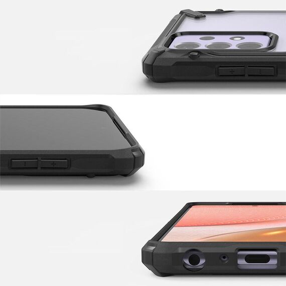 Ringke Fusion X durable PC Case with TPU Bumper for Samsung Galaxy A72 5G black (FUSG0070) - Samsung Cases - Cases - Techbox