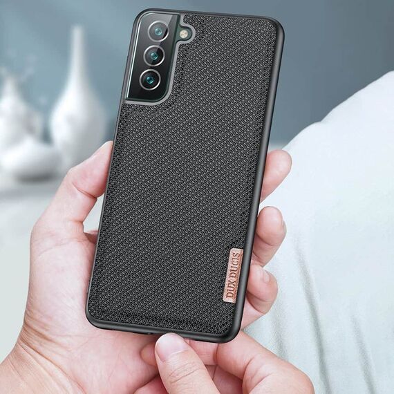 Dux Ducis Fino case covered with nylon material for Samsung Galaxy S22 green - Samsung Cases - Cases - Techbox