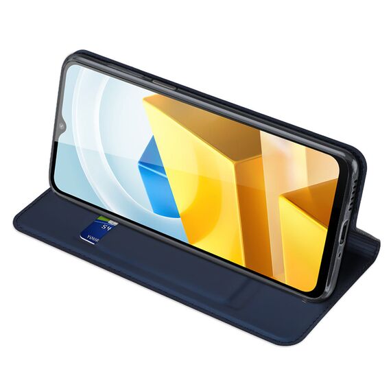 Dux Ducis Skin Pro Case Xiaomi Poco M5 Wallet Holster Cover Blue | Techbox