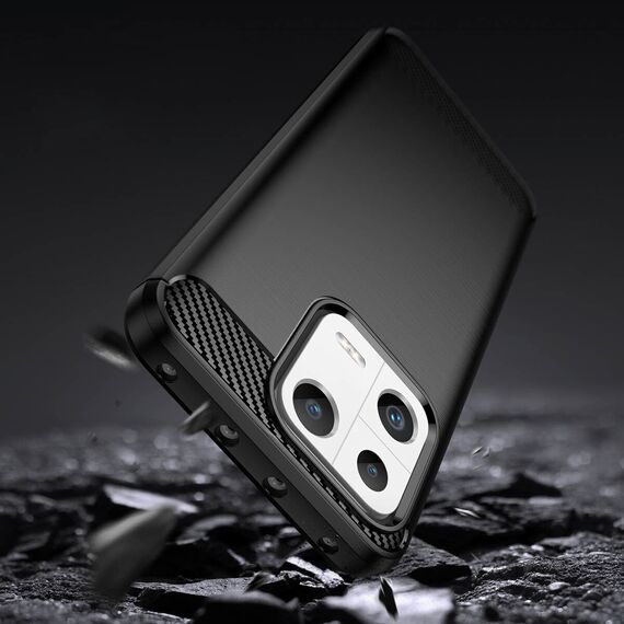 Carbon Case case for Xiaomi 13 flexible silicone carbon cover black | Techbox