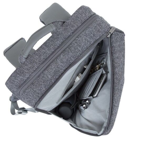 Rivacase 7960 notebook case 39.6 cm (15.6") Backpack case Grey - Bags & Backpacks - Laptop Accessories - Techbox
